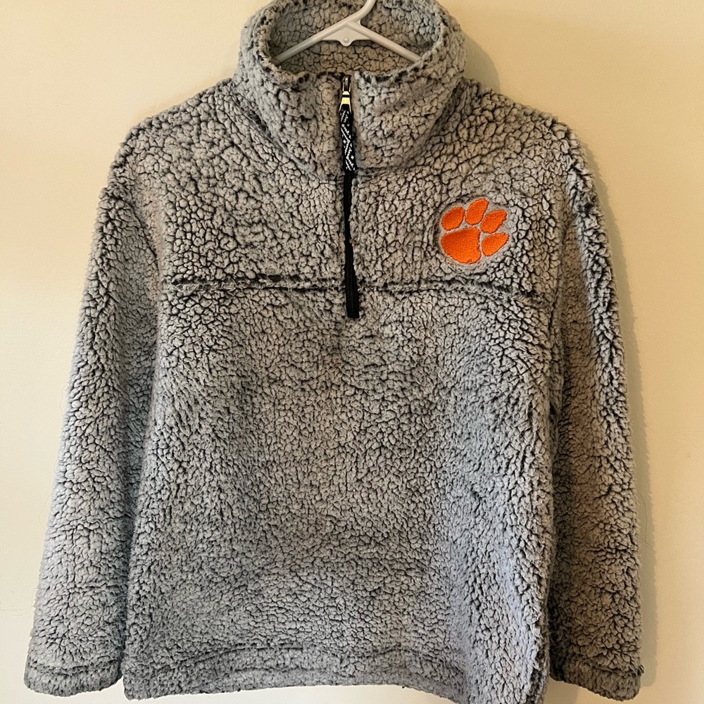 Boxercraft Gray Sherpa Clemson Pullover